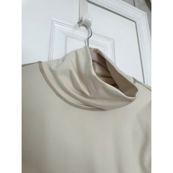 Prana Women’s Active Top Long Sleeves Medium Ivory Tan Women’s - Picture 6 of 7
